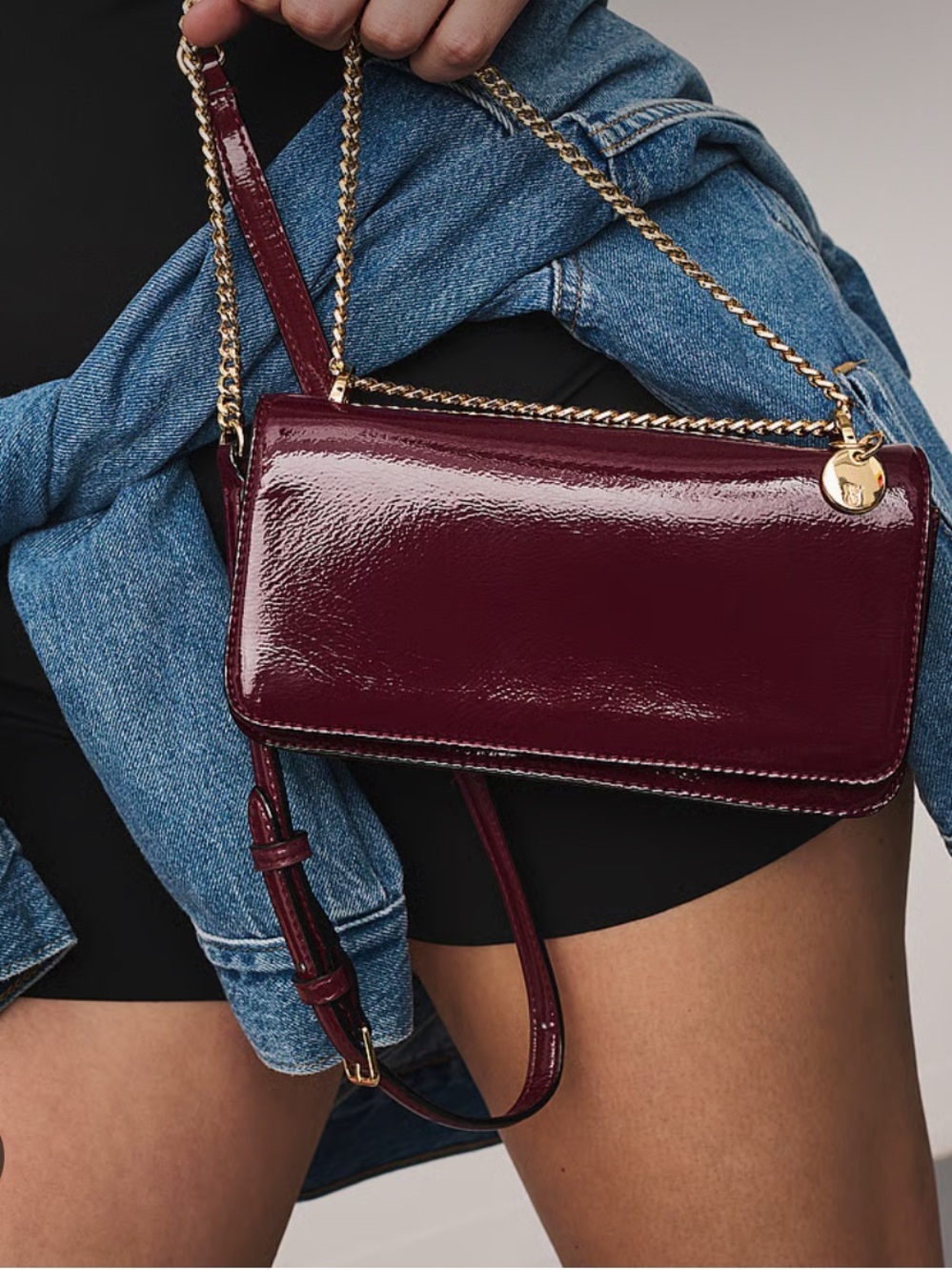 NWT Victoria’s Secret “City Mini Crossbody Bag” in Sangria